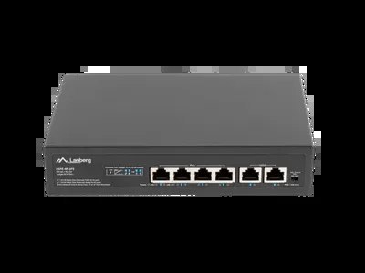 RSFE-4P-2FE-60 Switch PoE 6 portowy (4xPoE), rack 10" i 19"