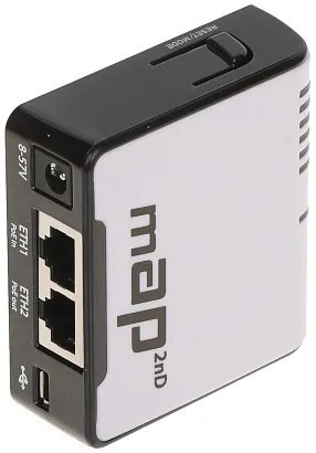 PUNKT DOSTĘPOWY MAP-2ND mAP, 2.4 GHz 300 Mb/s MIKROTIK