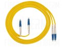 FIBERM GOLD patchcord LC/UPC-LC/UPC 3m Single Mode Duplex włókno G652D 3,0mm