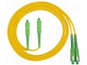FIBERM GOLD patchcord SC/APC-SC/APC 3m Single Mode Duplex włókno G652D 3,0mm