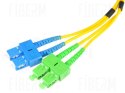 FIBERM GOLD patchcord SC/APC-SC/UPC 3m Single Mode Duplex włókno G652D 3,0mm