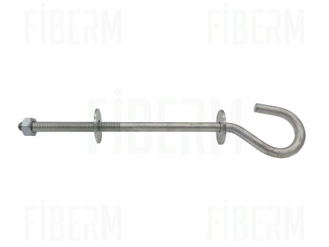FIBERM Hak do wieszania uchwytów odciągowych 12x230