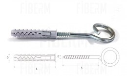 FIBERM Kołek rozporowy z hakiem huśtawkowym