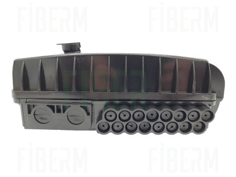 FIBERM Mufoprzełącznica FTTX MDU C16 port uncut czarna