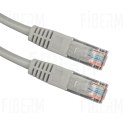 FIBERM Patchcord CAT5E 1M Szary