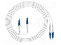 FIBERM Patchcord LC/UPC-LC/UPC 3m Single Mode Duplex włókno G657A 2,0mm PVC