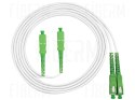 FIBERM Patchcord SC/APC-SC/APC 1m Single Mode Duplex włókno G657A 2,0mm PVC