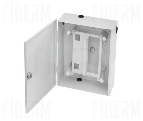 FIBERM Szafka zapasu kabla łatwego dostępu 25/25/10 z polem komutacyjnym 12 x SC Duplex