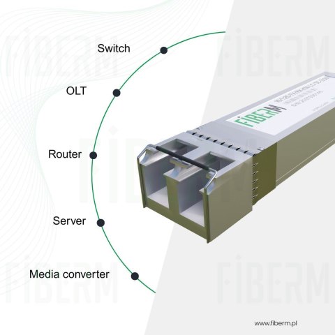 FIBERM Wkładka SFP+ RJ45 30m 10GBase-T FI-P-RJ45