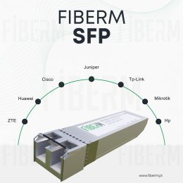 FIBERM Wkładka SFP WDM SM SC 3KM TX1550 DDM FI-S-W-3-15-SD
