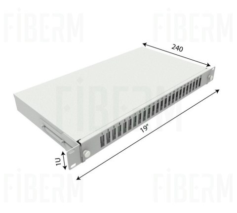 FIBERM przełącznica światłowodowa wysuwana 24 x SC Duplex Rack 19`