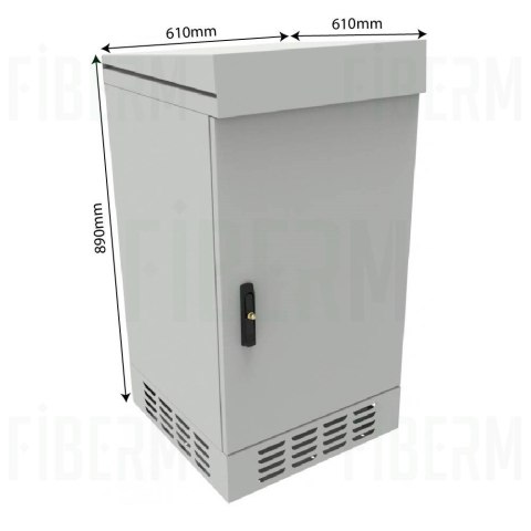 SZW-19``-12U-61/89/61 Szafa zewnętrzna wolnostojąca 12U 600