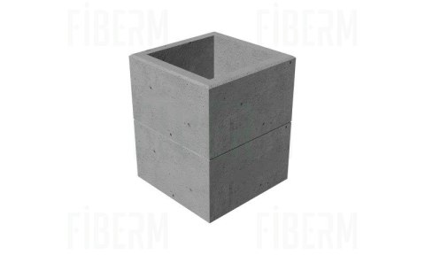 Studnia kablowa SK-1 klasa A15 dwuelementowa / dwuczęściowa + rama + pokrywa pełna