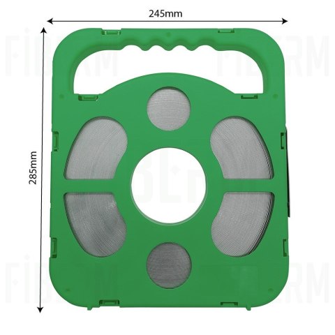 Taśma stalowa 9,5mm x 0,6mm, rolka 50m, stal SS304
