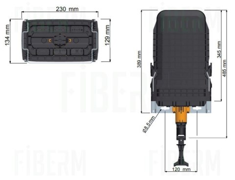 COMMSCOPE Mufa / Osłona złączowa TENIO B6 do 144 spawów