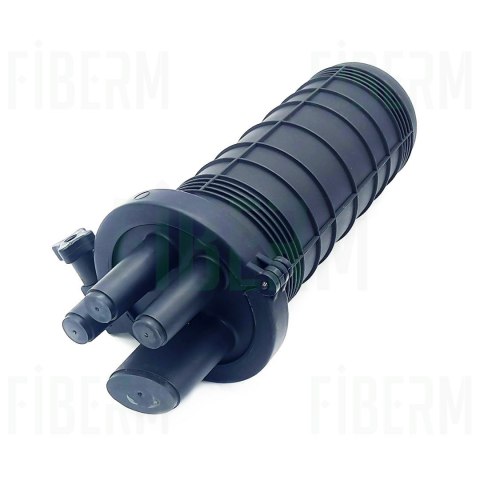 FIBERM Mufa światłowodowa 24/48J 3xIN 1x OVAL zestaw z 1x Tacka FSTR-Z1 (max. 2 tacki)
