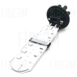 FIBERM Mufa światłowodowa 72/144J 8xIN 1x OVAL zestaw z 1x Tacka FSTR-Z3 (max. 6 tacek)