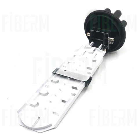 FIBERM Mufa światłowodowa 72/144J 8xIN 1x OVAL zestaw z 1x Tacka FSTR-Z3 (max. 6 tacek)