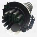 FIBERM Mufa światłowodowa 72/144J 8xIN 1x OVAL zestaw z 1x Tacka FSTR-Z3 (max. 6 tacek)