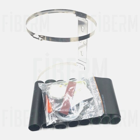 FIBERM Mufa światłowodowa 72/144J 8xIN 1x OVAL zestaw z 1x Tacka FSTR-Z3 (max. 6 tacek)