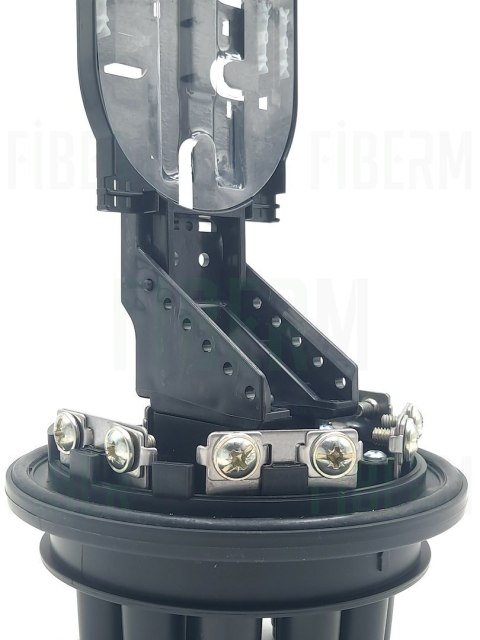 FIBERM Mufa światłowodowa 72/144J 8xIN 1x OVAL zestaw z 1x Tacka FSTR-Z3 (max. 6 tacek)