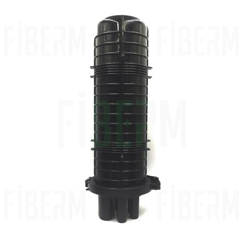 FIBERM Mufa światłowodowa 96J 4xIN 1x OVAL zestaw z 1x Tacka FSTR-Z3 (max. 4 tacki)