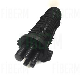 FIBERM Mufa światłowodowa 96J 4xIN 1x OVAL zestaw z 1x Tacka FSTR-Z3 (max. 4 tacki)