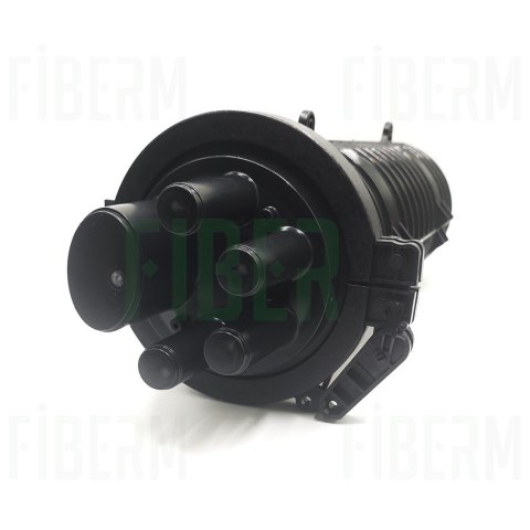 FIBERM Mufa światłowodowa 96J 4xIN 1x OVAL zestaw z 1x Tacka FSTR-Z3 (max. 4 tacki)