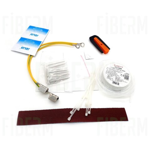 FIBERM Mufa światłowodowa FOSC 48/96J 4xIN 1x OVAL zestaw z 1x Tacka FSTR-Z2 (max. 4 tacki)