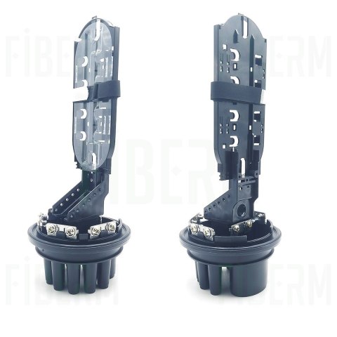 FIBERM Mufa światłowodowa FOSC 72/144J 8xIN 1x OVAL zestaw z 1x Tacka FSTR-Z2 (max. 6 tacek)