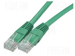 FIBERM Patchcord CAT5E 0,25M Zielony