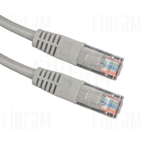 FIBERM Patchcord CAT5E 0,5M Szary