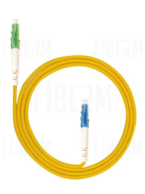 FIBERM Patchcord LC/APC-LC/UPC 2m Single Mode Simplex włókno G.652D 2,0mm PVC