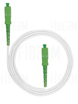 FIBERM Patchcord SC/APC-SC/APC 20m Single Mode Simplex włókno G657B3 3,0mm PVC