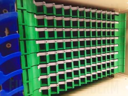 FIBERM Przełącznica światłowodowa modułowa 96 x SC Simplex, 8 modułów 12J, 6U Rack 19''