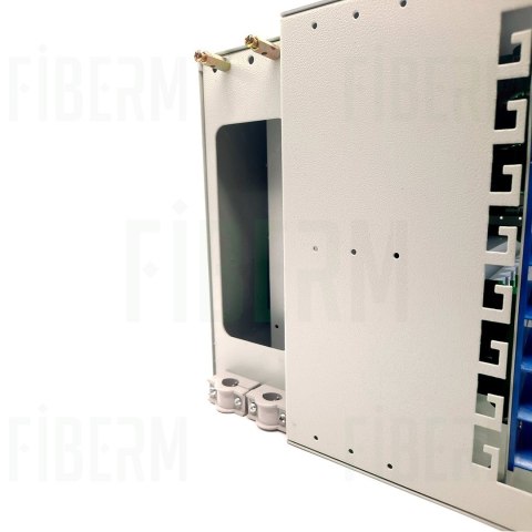FIBERM Przełącznica światłowodowa modułowa 96 x SC Simplex, 8 modułów 12J, 6U Rack 19''