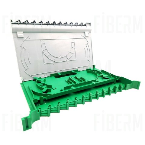 FIBERM Przełącznica światłowodowa modułowa 96 x SC Simplex, 8 modułów 12J, 6U Rack 19''