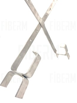 FIBERM Stelaż zapasu kabla 600x600x100 z uszami do kabla DROP