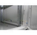 FIBERM Szafa RACK 19` wisząca 4U głębokość 400mm szara drzwi szklane