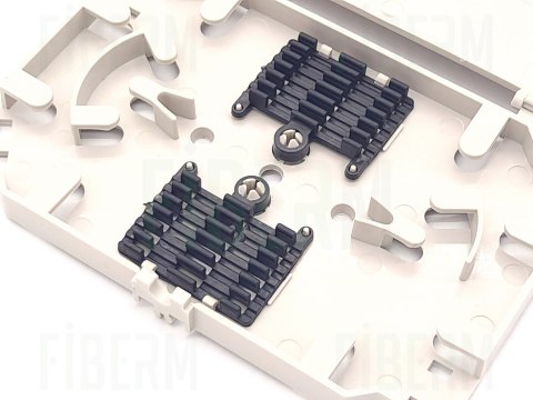 FIBERM Tacka na 12 spawów światłowodowych szara