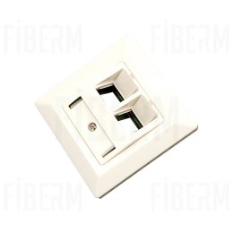 IpTIME Gniazdko modularne na 2 keystone`y