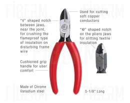 JONARD Szczypce ukośne do cięcia wzdłużnego