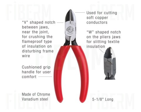 JONARD Szczypce ukośne do cięcia wzdłużnego