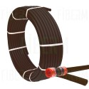 Mikrorura HDPE fi 12/8mm czarna z pilotem - krążek 200 metrów