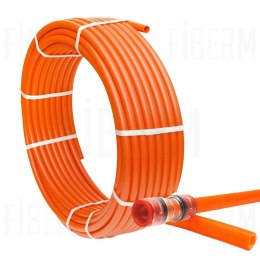 Mikrorurka HDPE fi 10/8mm pomarańczowa - krążek 200 metrów
