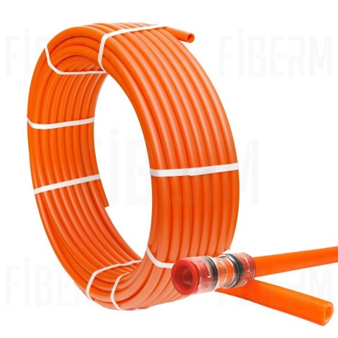 Mikrorurka HDPE fi 14/10mm pomarańczowa - krążek 200 metrów