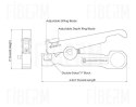 Narzędzie do cięcia i pierścieniowania kabli światłowodowych CSR-1575