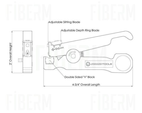 Narzędzie do cięcia i pierścieniowania kabli światłowodowych CSR-1575