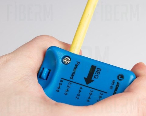 Rozcinacz do kabli światłowodowych o średnicach 2.9-6.8mm Jonard Tools MS-26 (wzdłóż)