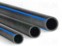 Rura HDPE fi 32mm z niebieskim paskiem, krążek 250m